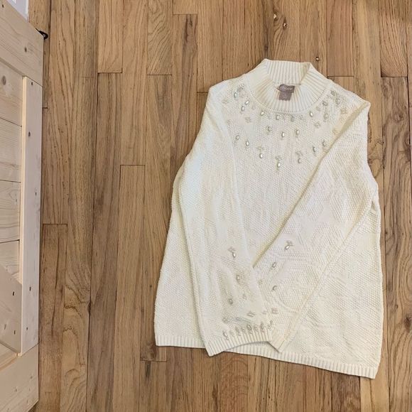 CHICOS || Gorgeous Beaded Sweater - Picture 4 of 8